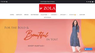 
                            5. ZOLA - Women's Clothing Online Store in India | Kurtis, Skirts & Much ...