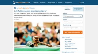 
                            3. Zoll-Auktion – Autos bei einer Zoll-Auktion kaufen