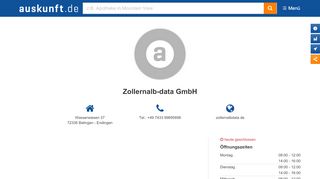 
                            10. Zollernalb-data GmbH - auskunft.de