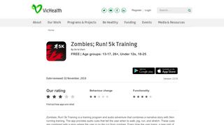 
                            13. Zombies Run 5k Training - VicHealth