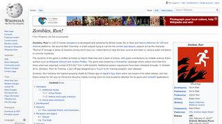 
                            6. Zombies, Run! - Wikipedia