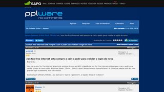 
                            13. zon fon free internet está sempre a cair e pedir para validar o ...