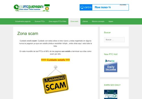 
                            5. Zona scam - PTC que pagan 2019 febrero actualizado