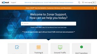 
                            5. Zonar Systems Support