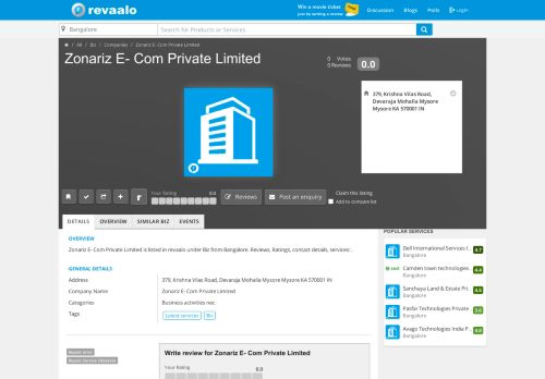 
                            13. Zonariz E- Com Private Limited | Revaalo