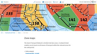 
                            5. Zone maps – ZVV