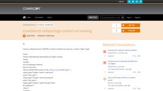 
                            3. Zonedirector Hotspot login redirect not working | Ruckus Wireless ...