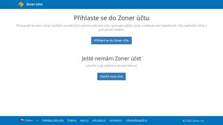 
                            3. Zoner účet - Zoner Account