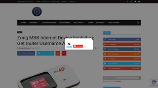 
                            9. Zong MBB Internet Device Exploit - Get router Username ...
