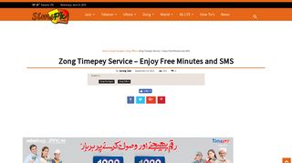 
                            9. Zong Timepey Service - Enjoy Free Minutes and SMS - ...