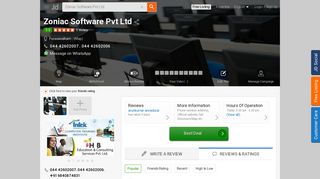 
                            6. Zoniac Software Pvt Ltd, Purasawalkam - Computer Software ... - Justdial