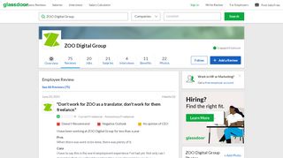 
                            3. ZOO Digital Group - Glassdoor