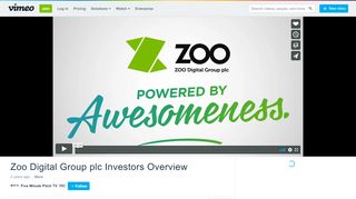 
                            12. Zoo Digital Group plc Investors Overview on Vimeo