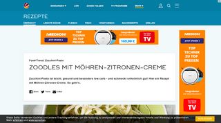 
                            9. Zoodles mit Möhren-Zitronen-Creme - SAT.1 Ratgeber