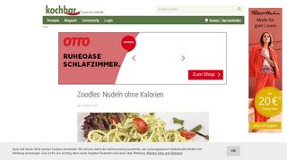 
                            7. Zoodles: Nudeln ohne Kalorien - kochbar.de