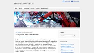 
                            9. Zoofy heeft werk voor zzp'ers | TechnischWerken