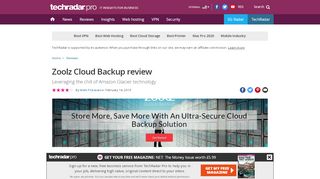 
                            9. Zoolz Cloud Backup Review | TechRadar