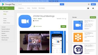 
                            2. ZOOM Cloud Meetings - Apps on Google Play