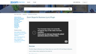 
                            9. Zoom Skype for Business (Lync) Plugin – Zoom Help Center