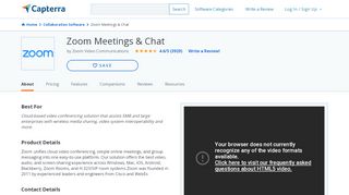 
                            4. Zoom Video Conferencing Reviews and Pricing - 2019 - ...