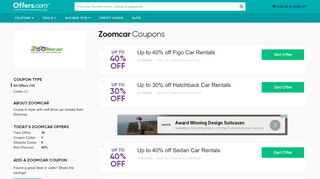 
                            10. Zoomcar Coupons & Promo Codes 2019: 30% off