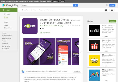 
                            2. Zoom:Compare ofertas e descontos em compras online – Apps no ...