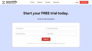 
                            6. ZoomInfo Free Trial