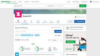 
                            12. Zoomin.TV Reviews | Glassdoor