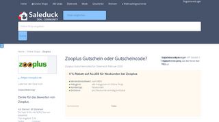 
                            10. Zooplus Gutschein => 5 % Gutscheincode für Österreich Februar 2019