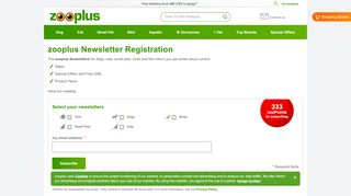 
                            3. zooplus Newsletter Registration