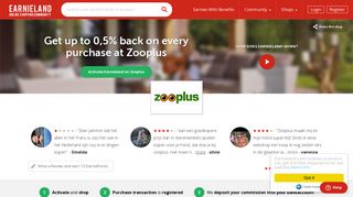 
                            8. Zooplus Up to 0,5% Extra Discount | Earnieland