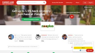 
                            10. Zooplus Up to 2% Extra Discount | Earnieland