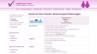 
                            5. Zoosk im Test (2019) - Kosten, Bewertung & Erfahrungen