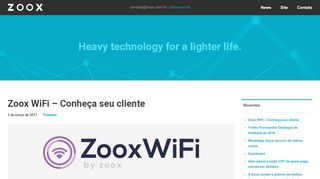 
                            3. Zoox WiFi – Conheça seu cliente