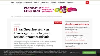 
                            9. Zorgorganisatie Groenhuysen viert 25-jarig jubileum - Zorgvisie