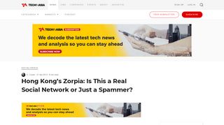 
                            11. Zorpia: A Real Social Network or Just a Spammer? - Tech in Asia
