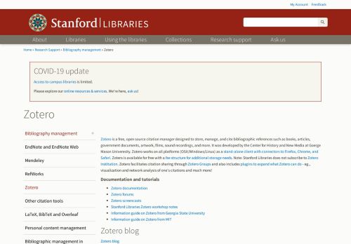 
                            7. Zotero | Stanford Libraries
