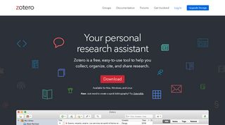 
                            8. Zotero | Your personal research assistant