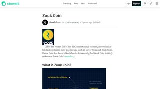 
                            7. Zouk Coin — Steemit