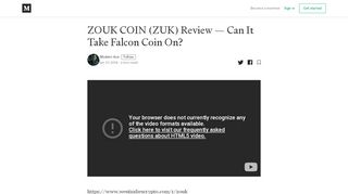 
                            6. ZOUK COIN (ZUK) Review — Can It Take Falcon Coin On? ...