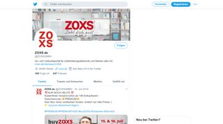 
                            12. ZOXS.de (@ZOXSGMBH) | Twitter
