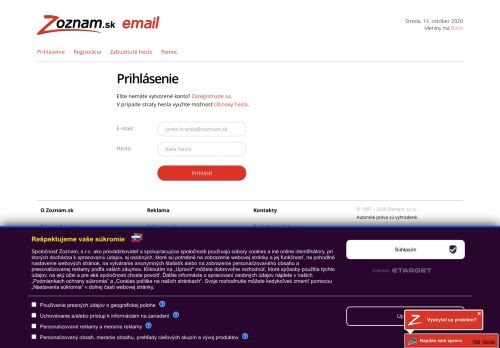 
                            1. Zoznam Email – Plnohodnotný slovenský freemail