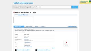 
                            5. zriioffice.com at WI. Sign in - Zrii - Website Informer