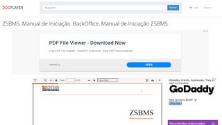 
                            4. ZSBMS. Manual de Iniciação. BackOffice. Manual de Iniciação ZSBMS ...