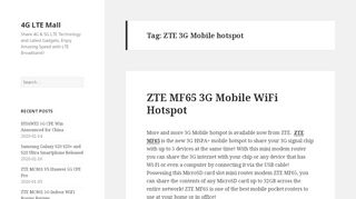 
                            8. ZTE 3G Mobile hotspot Archives – 4G LTE Mall