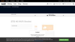 
                            7. ZTE 4G WiFi Router | Pokućni | Tele2 Webshop