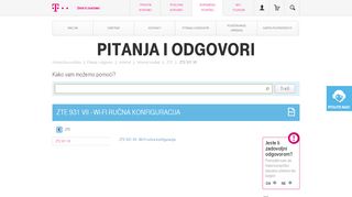 
                            7. ZTE 931 VII - Wi-Fi ručna konfiguracija | Hrvatski Telekom FAQ