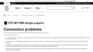 
                            6. ZTE MF730M dongle support - Connection problems. - Three