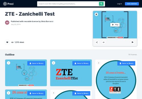 
                            12. ZTE - Zanichelli Test by Silvia Borracci on Prezi