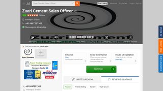 
                            11. Zuari Cement Sales Officer - Cement Dealers in Anantapur - Justdial